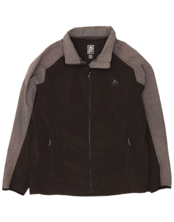 McKinley Chaqueta bomber para hombre UK 44 2XL Negro Colorblock Poliéster Deportes