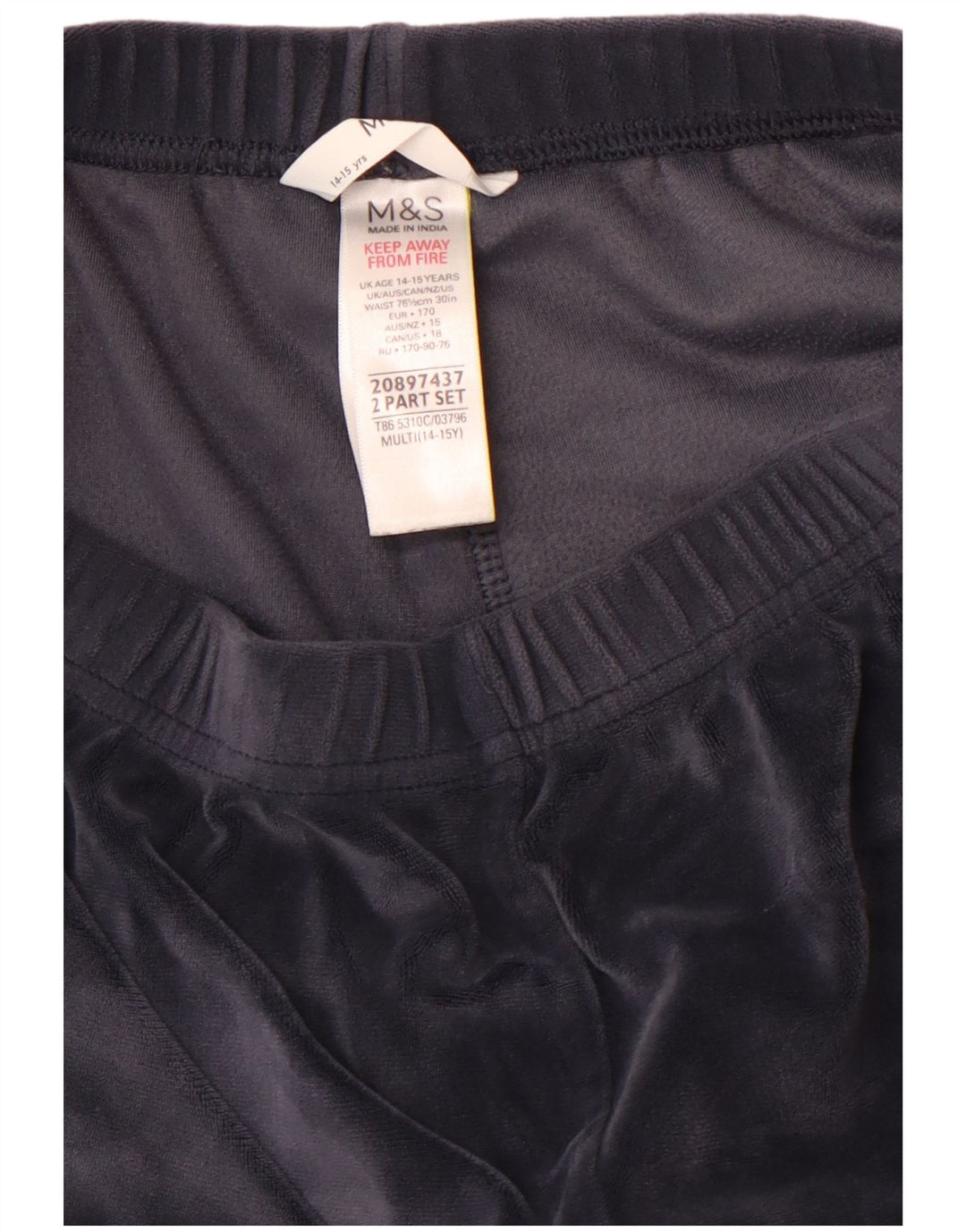 MARKS & SPENCER Pantalones de chándal con estampado gráfico para niña Joggers 14-15 años Gris