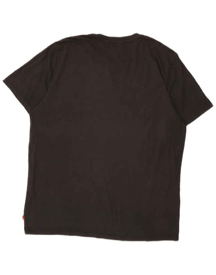 Levi's Hombre Camiseta Gráfica Top XL Negro