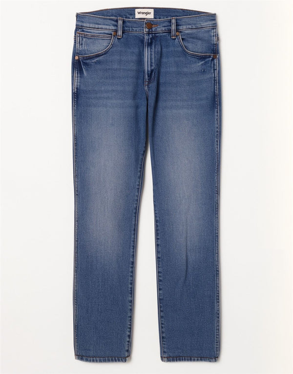 Vaqueros Wrangler Mujer Larston Rectos W29 L29 Algodón Azul