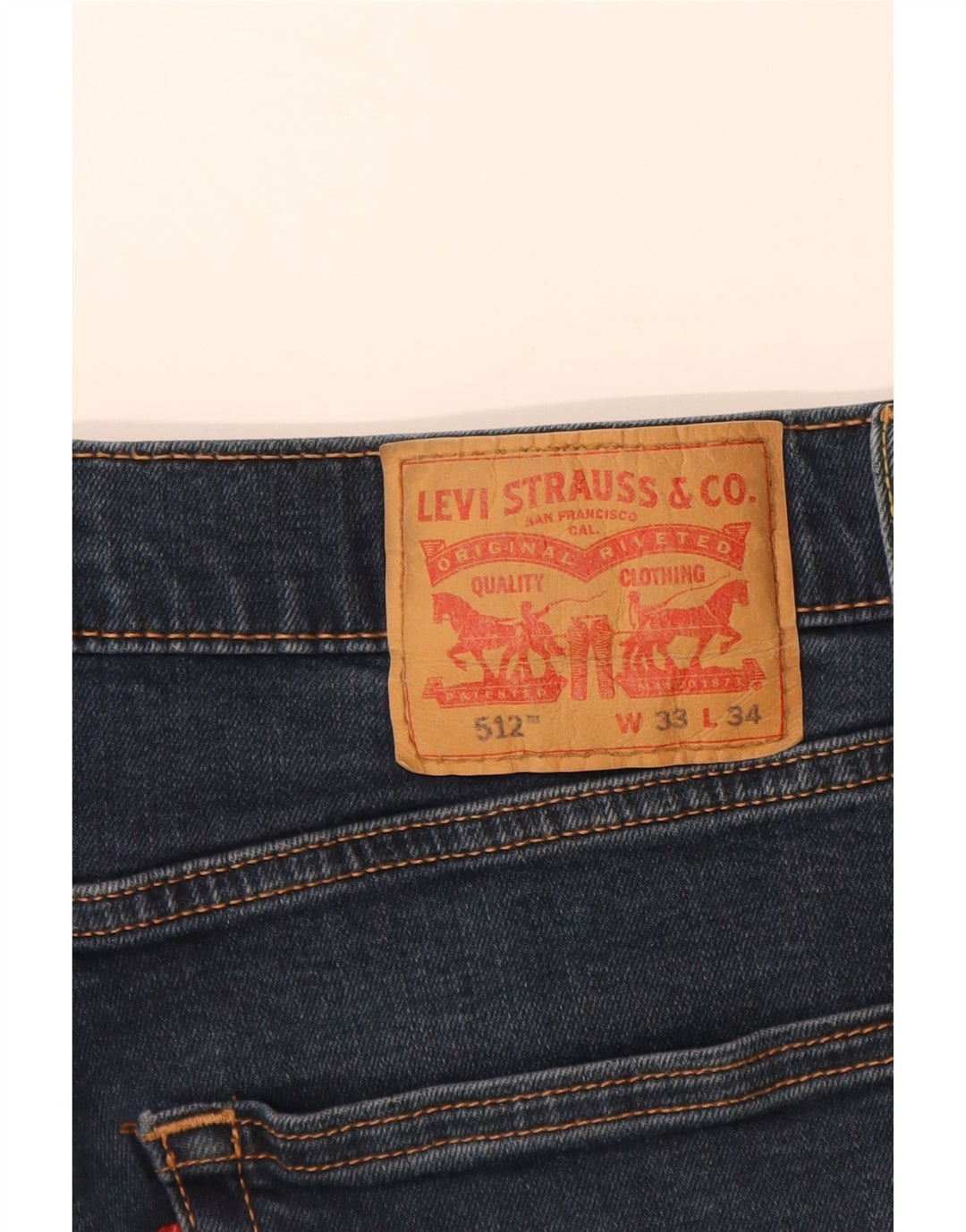 LEVI'S Jeans 512 Slim Tapered para hombre W33 L32 Algodón azul marino
