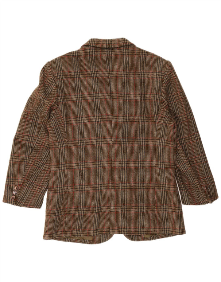 Chaqueta tipo blazer para mujer Herno Donna IT 44 Lana de pata de gallo marrón medio