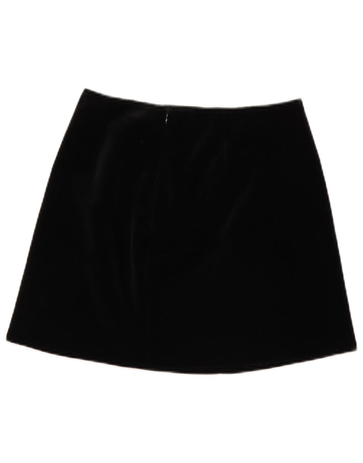 Moda Dossier Minifalda de pana para mujer IT 42 Medium W28 Negro