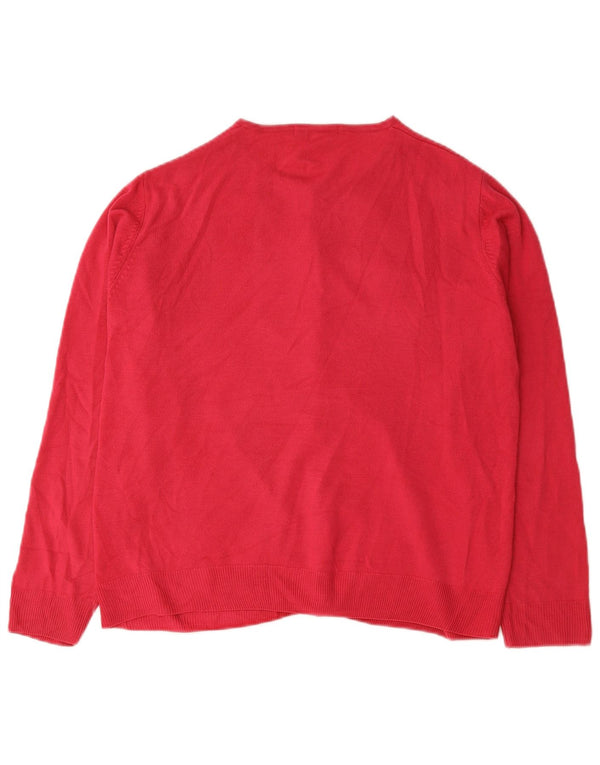 Marks & Spencer - Cárdigan para mujer, talla 40, XL, acrílico rosa