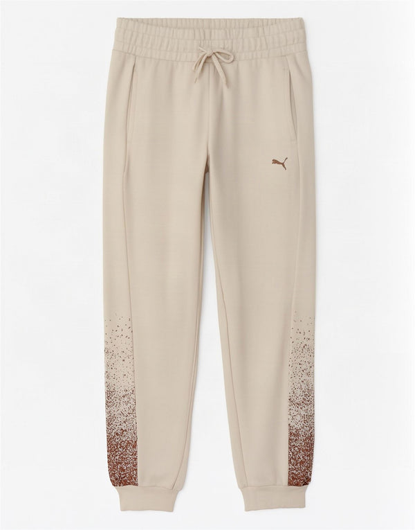 Puma Pantalones de chándal para mujer Joggers UK 6 XS White Spotted