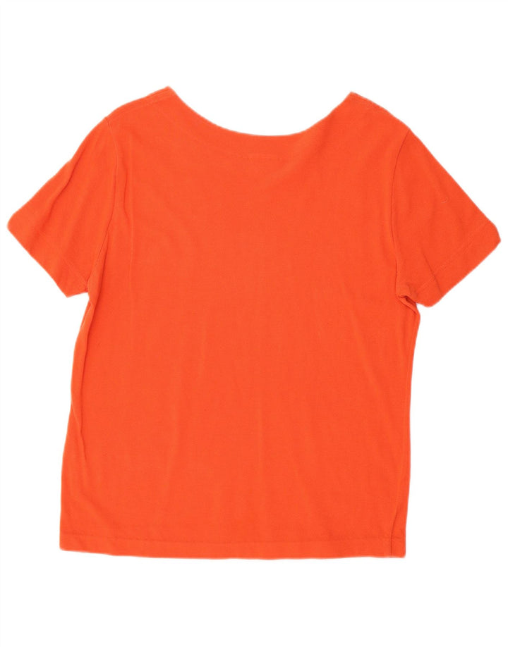 Camiseta LACOSTE Mujer Top Talla 48 XL Naranja