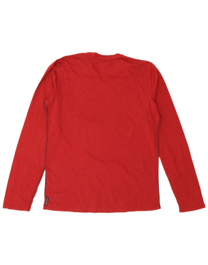 Armani Jeans Hombre Slim Graphic Top Manga Larga XL Rojo
