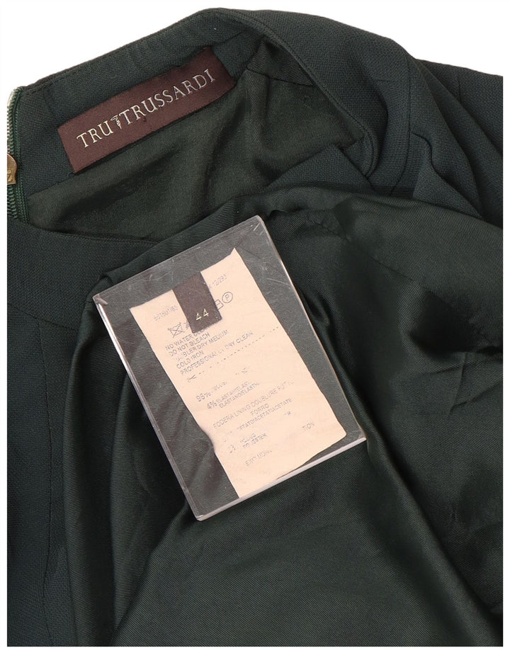 Vestido tubo Trussardi IT 44 Viscosa verde medio
