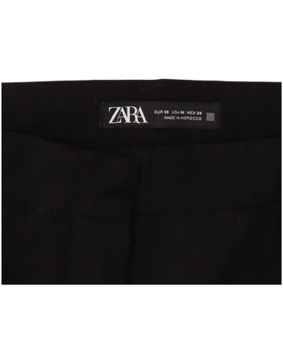 Zara Mujer Pantalones Cortos EU 38 Small W28 L23 Negro