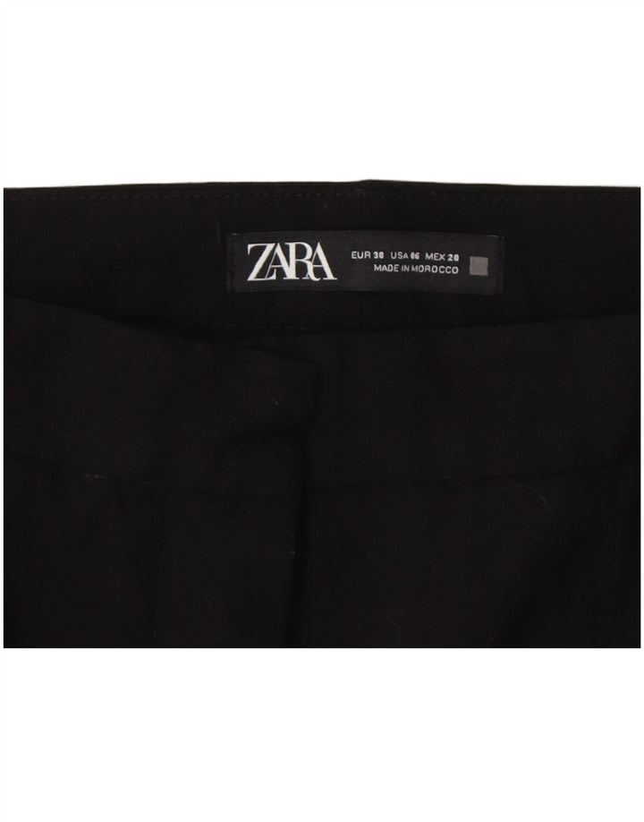 Zara Mujer Pantalones Cortos EU 38 Small W28 L23 Negro
