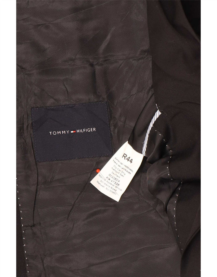 Tommy Hilfiger Chaqueta tipo blazer de 2 botones para hombre UK 44 2XL Lana negra