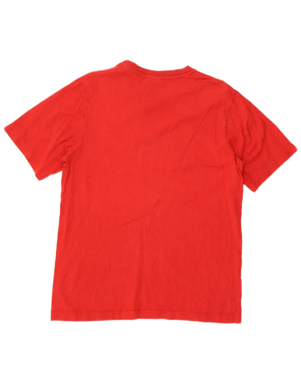 Nike - Camiseta gráfica para hombre, parte superior de algodón rojo mediano