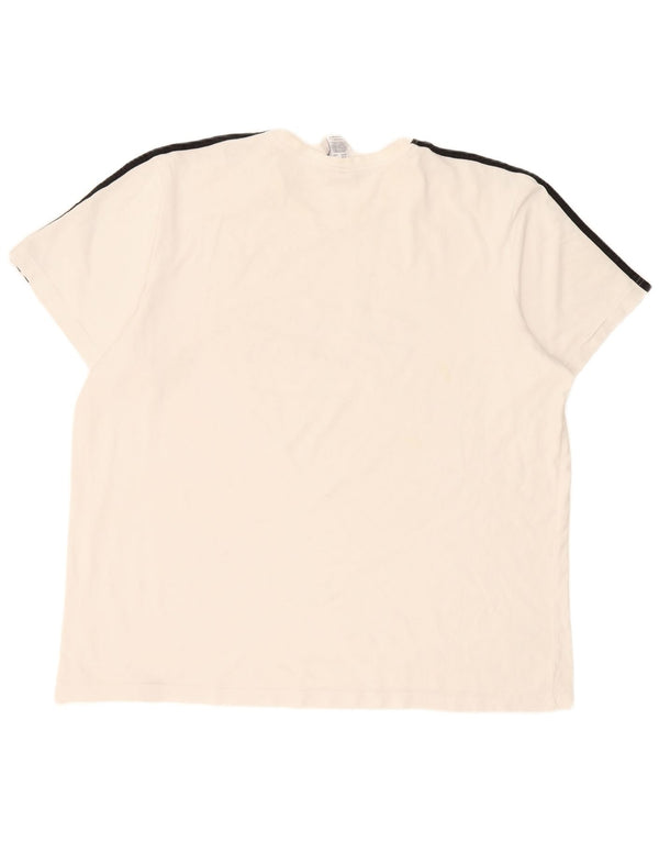 Adidas Mens Paris Graphic Camiseta Top 2XL Algodón Blanco