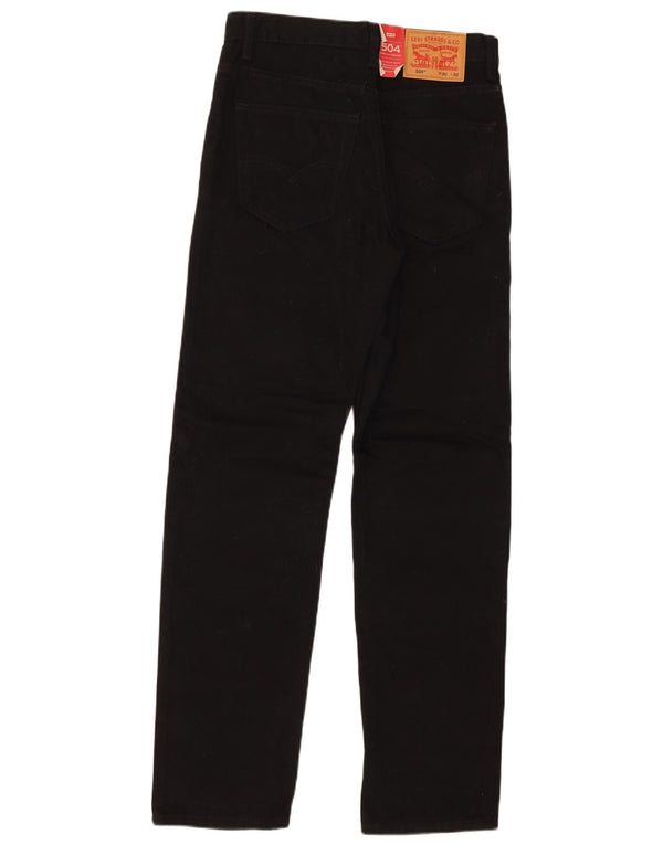 Levi's Hombre 504 Vaqueros Rectos Regulares W30 L32 Algodón Negro
