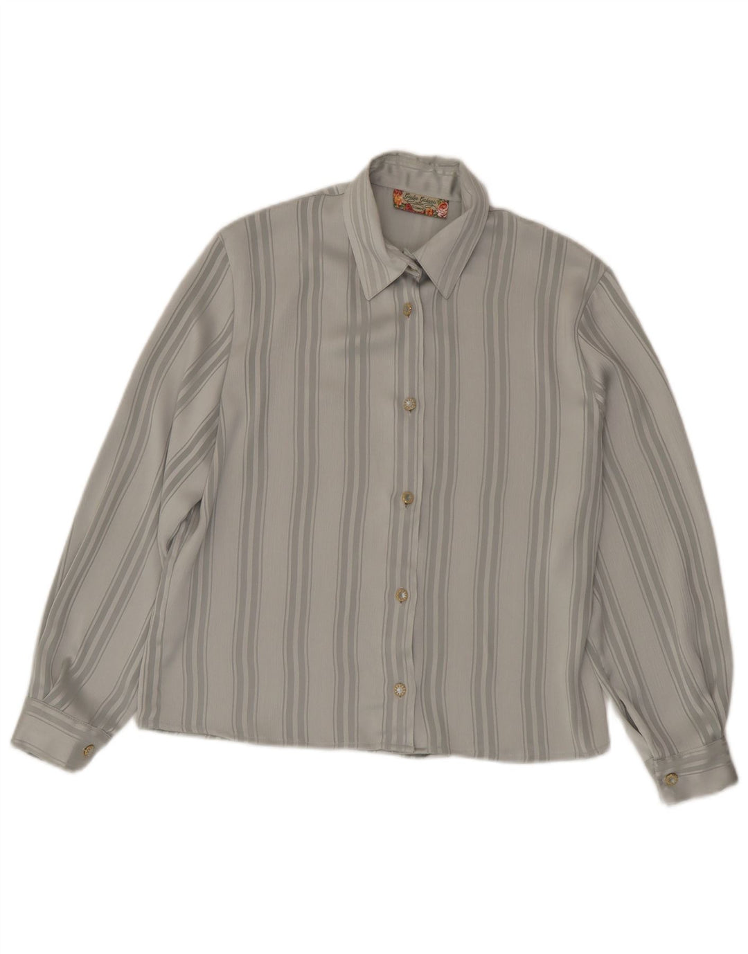 Giulia Galanti Camisa para mujer Reino Unido 46 Grande Gris Rayas