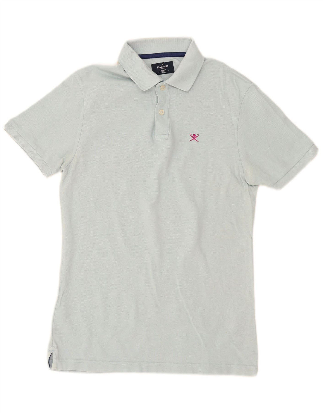 Hackett Polo Slim Fit De Algodón Azul Pequeño Hombre
