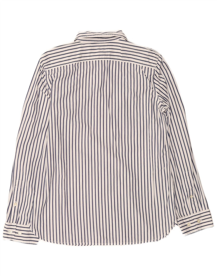 RALPH LAUREN Camisa para mujer Reino Unido 14 Algodón a rayas blancas medianas