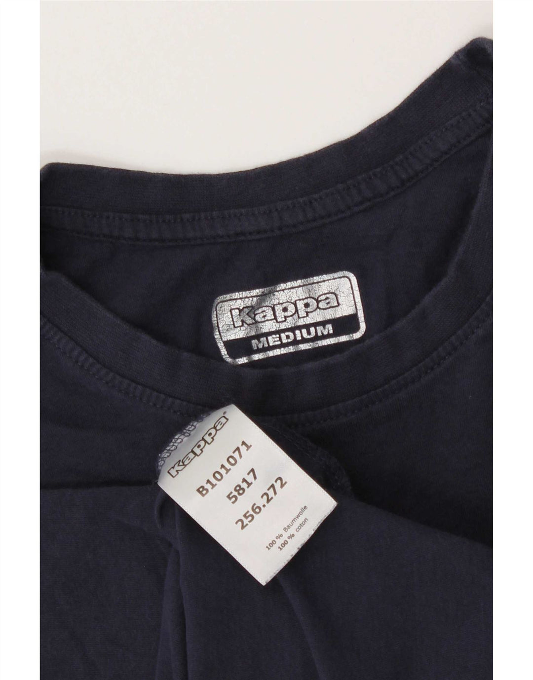 Camiseta Kappa Hombre Top Medium Azul Marino Algodón