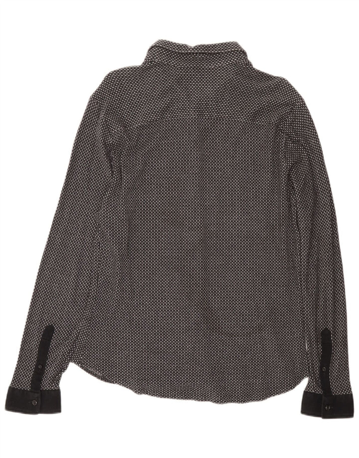 EMPORIO ARMANI Camisa de hombre 2XL Negro Moteado