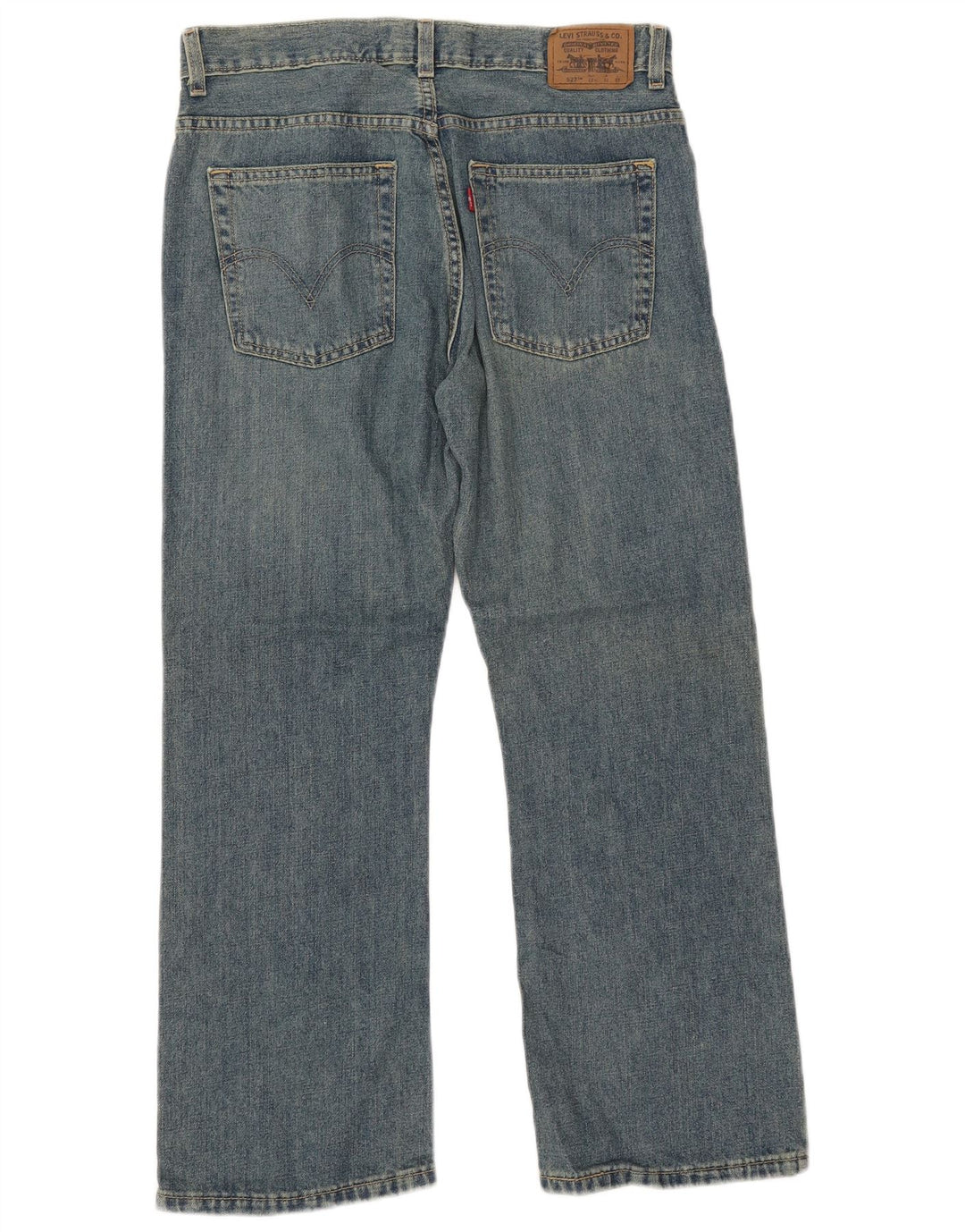LEVI'S Vaqueros Husky Bootcut para niños 11-12 años W32 L27 Algodón azul
