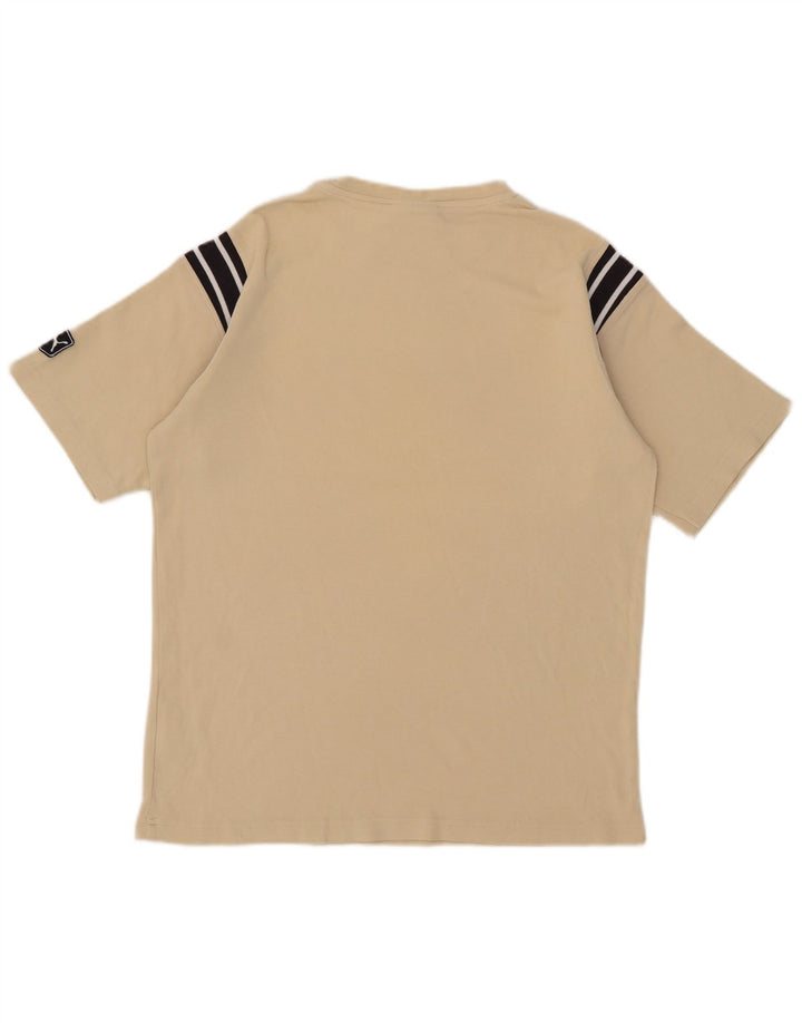 Camiseta Puma Hombre Graphic Top Algodón Beige Medio