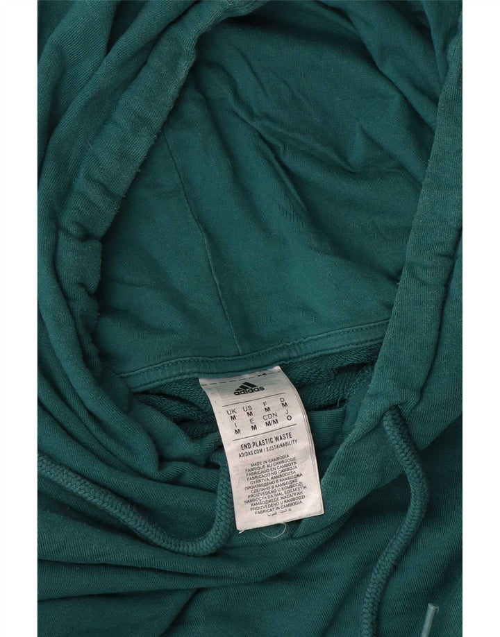 Adidas Hombre Sudadera Con Capucha Jumper Algodón Verde Medio
