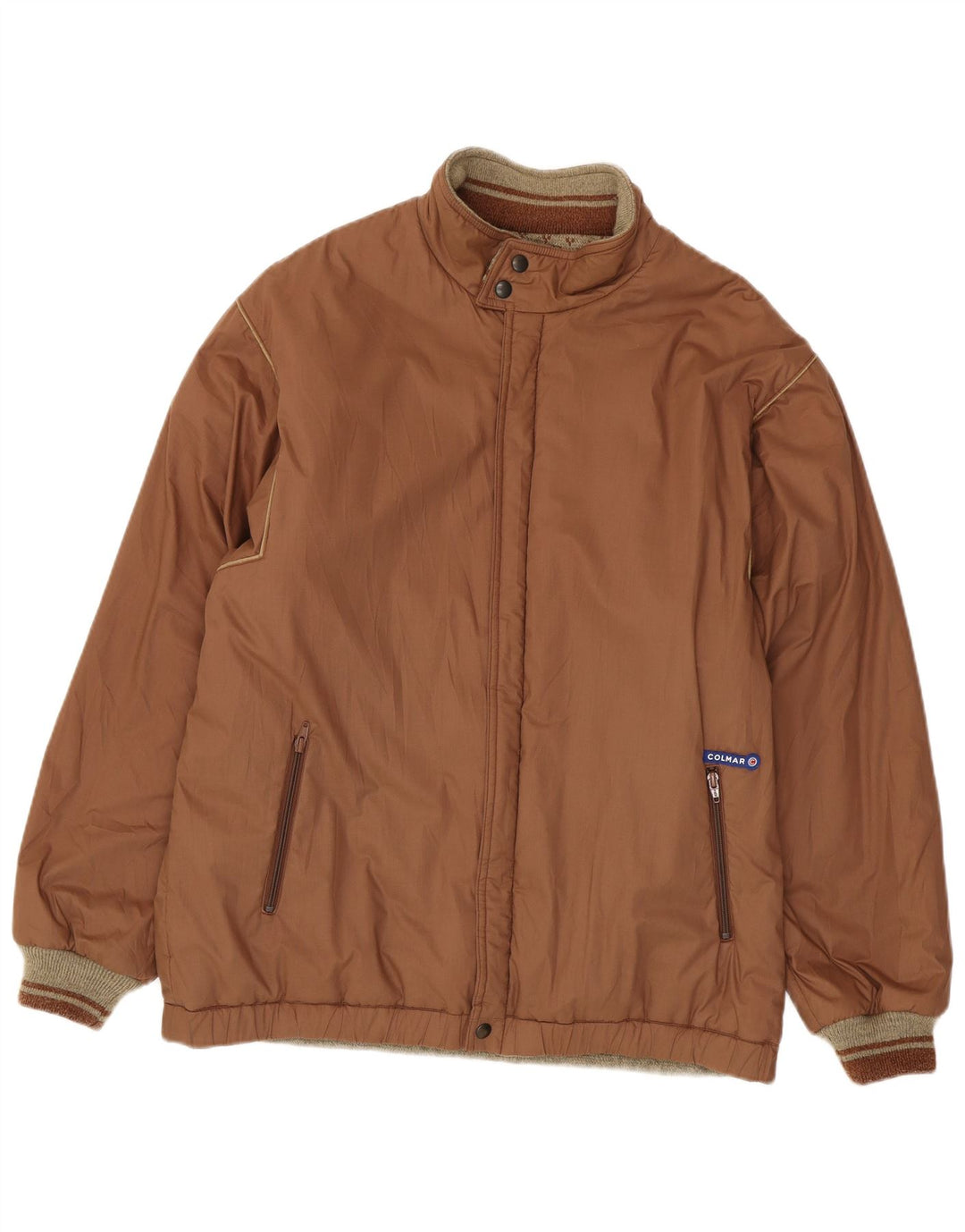 Colmar Chaqueta reversible gráfica para mujer IT 56 2XL Marrón Poliéster