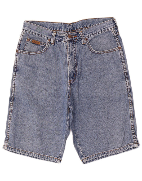 Pantalones cortos vaqueros Wrangler para hombre W28 azul medio