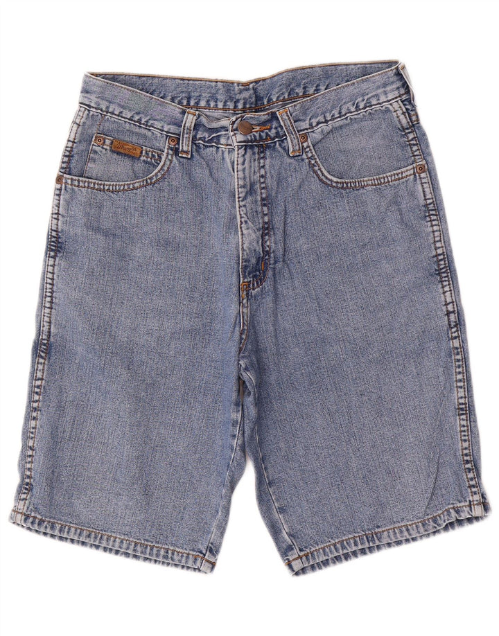 Pantalones cortos vaqueros Wrangler para hombre W28 azul medio