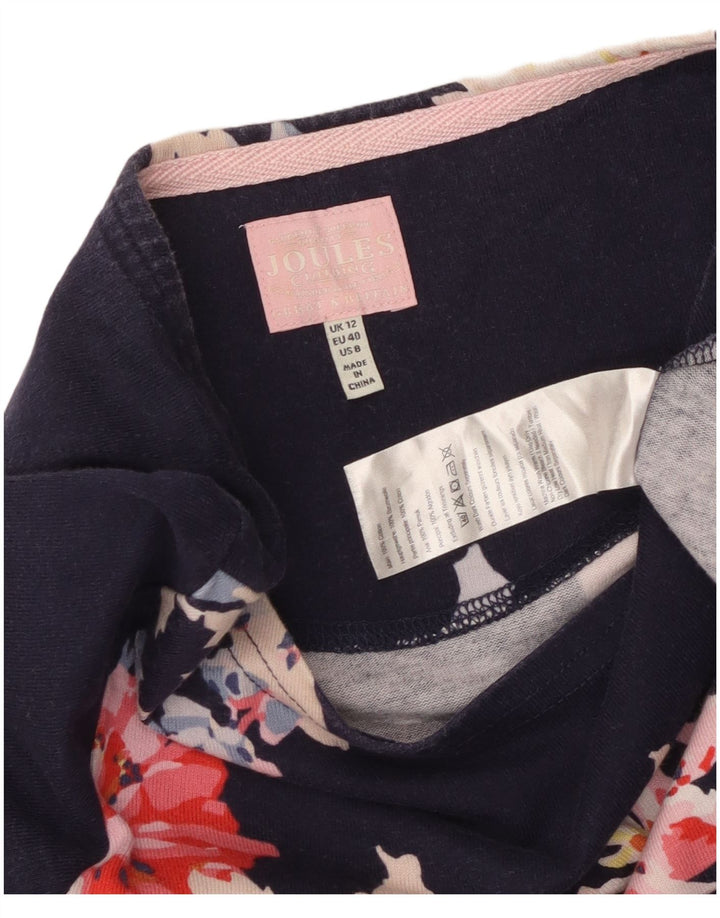 JOULES Vestido tubo para mujer UK 40 Mediano Azul marino Floral Algodón