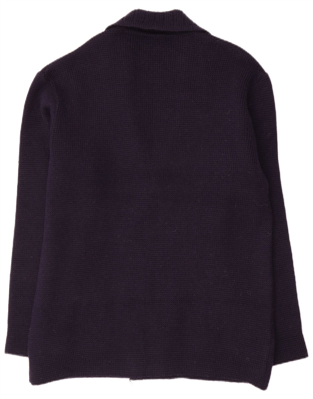 Settebello - Cárdigan para hombre de lana azul marino mediano