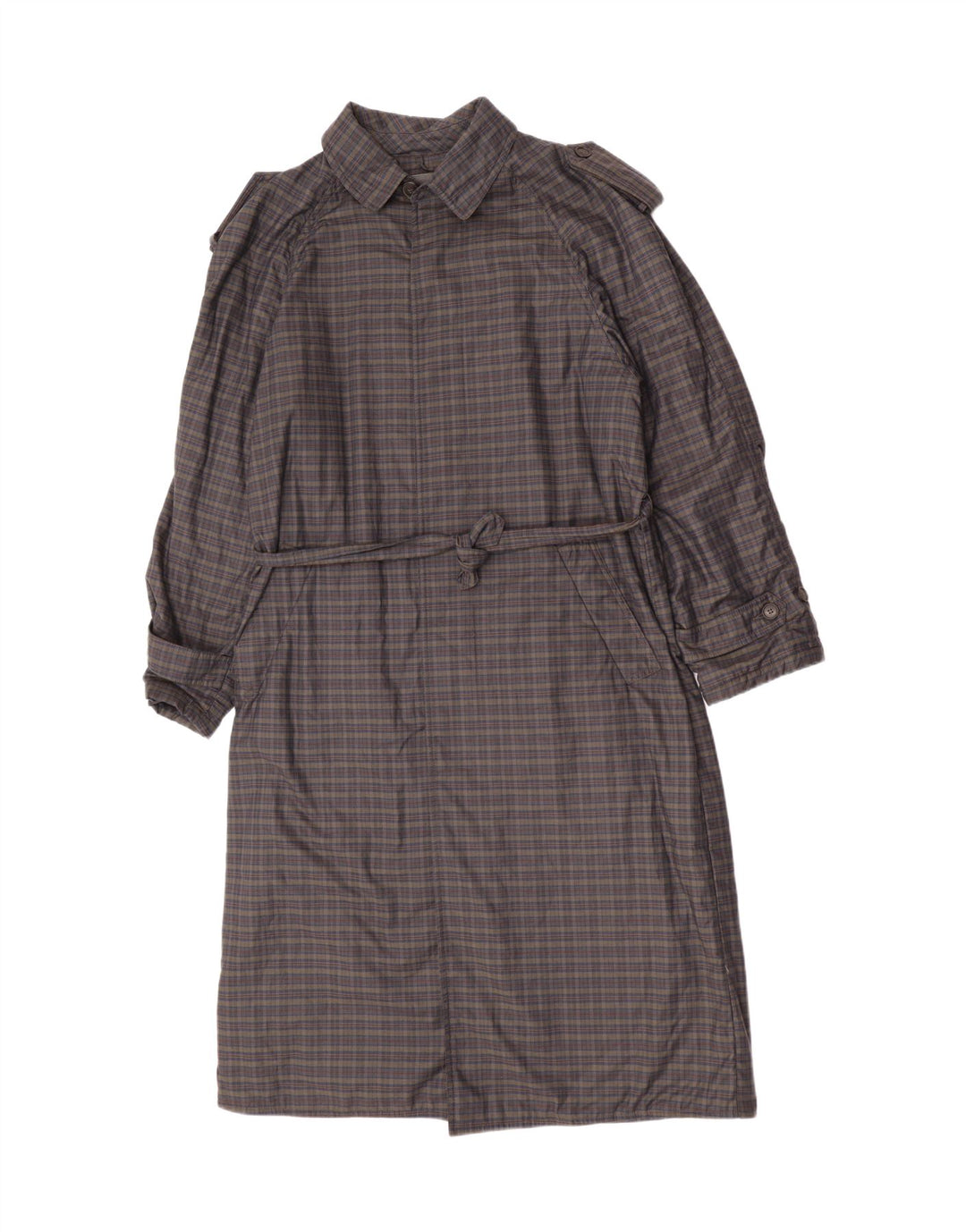 Gio Renzi Abrigo cortavientos militar para hombre UK 38 Medium Grey Check