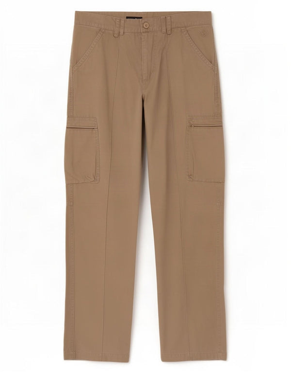 Lotto Pantalón Cargo Recto Hombre Pequeño W27 L31 Algodón Beige