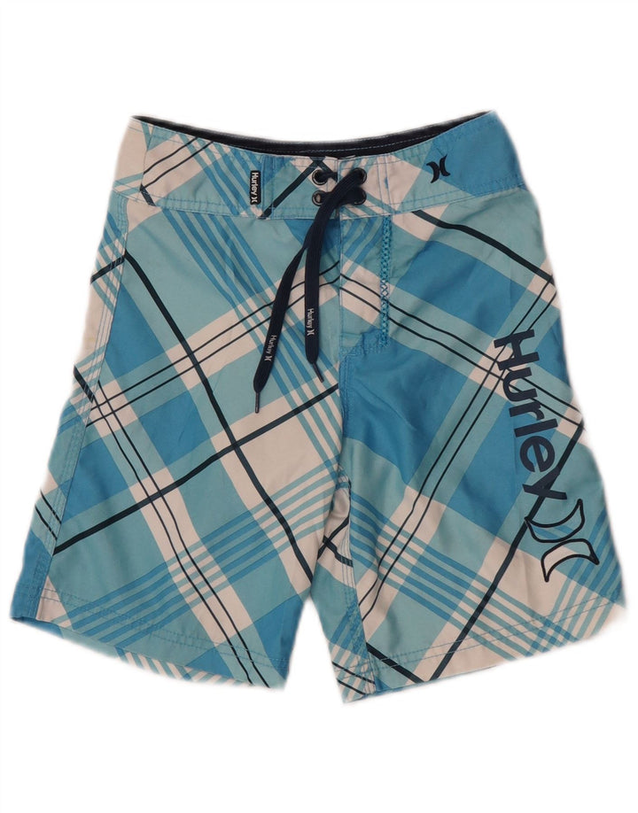 Hurley Bañador para niño Graphic 5-6 años Azul Cuadros Poliéster