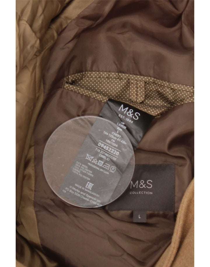 Marks & Spencer Abrigo para hombre Reino Unido 40 Grande Lana beige
