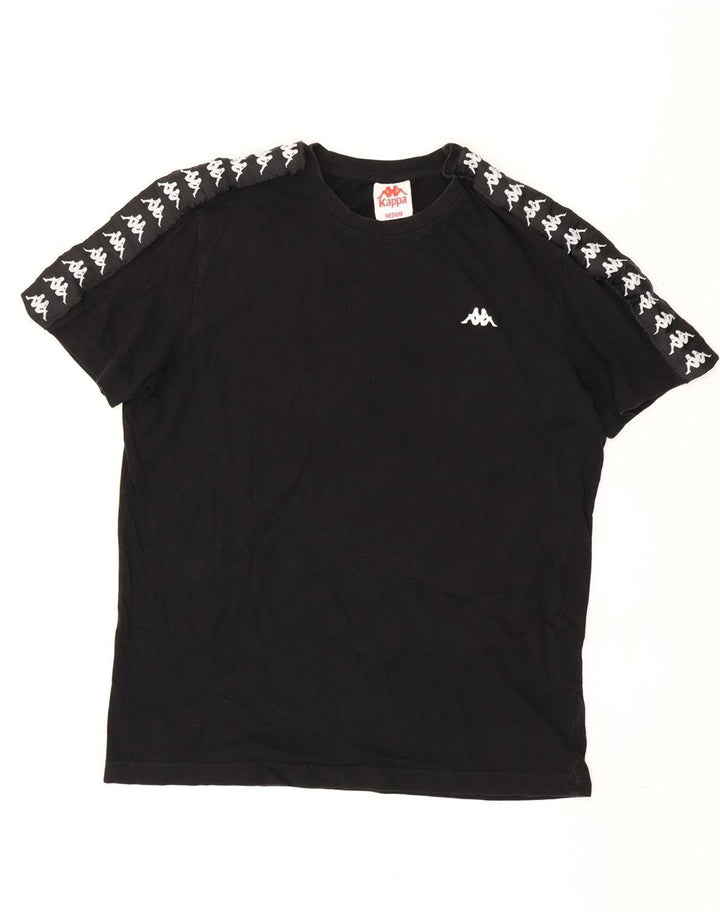 Kappa - Camiseta gráfica para hombre, talla mediana, color negro