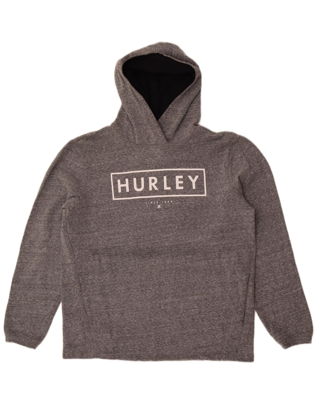 Hurley Hombre Graphic Sudadera Con Capucha Jumper Grande Gris Algodón