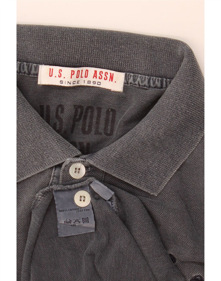 Asociación de Polo de EE. UU. Polo Hombre Algodón Gris Medio