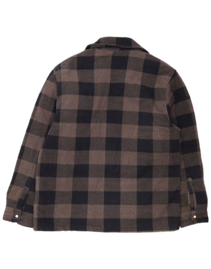 Dickies Camisa de franela de leñador para hombre Poliéster a cuadros azul marino grande