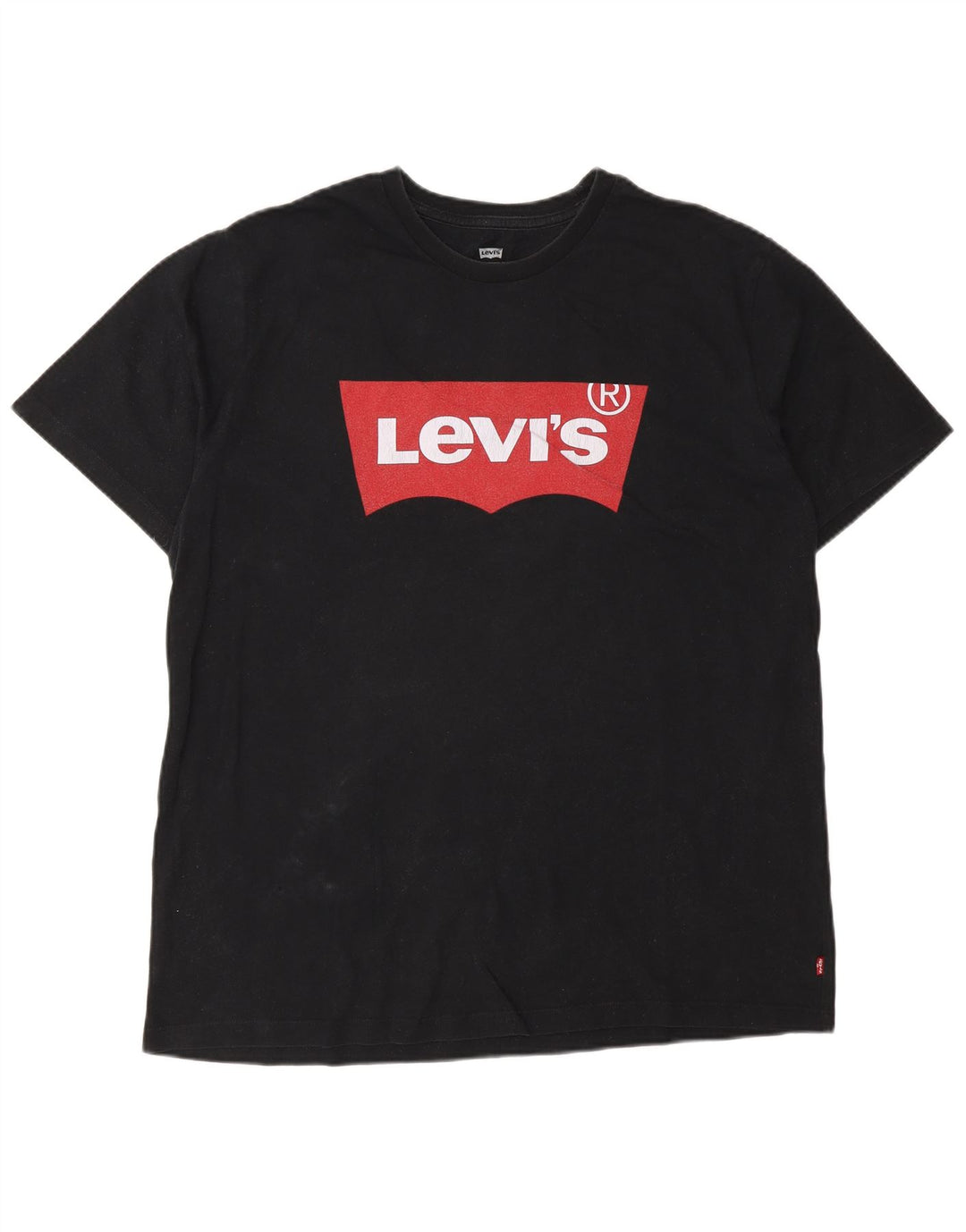 Levi's Camiseta gráfica para hombre Top XL Algodón negro