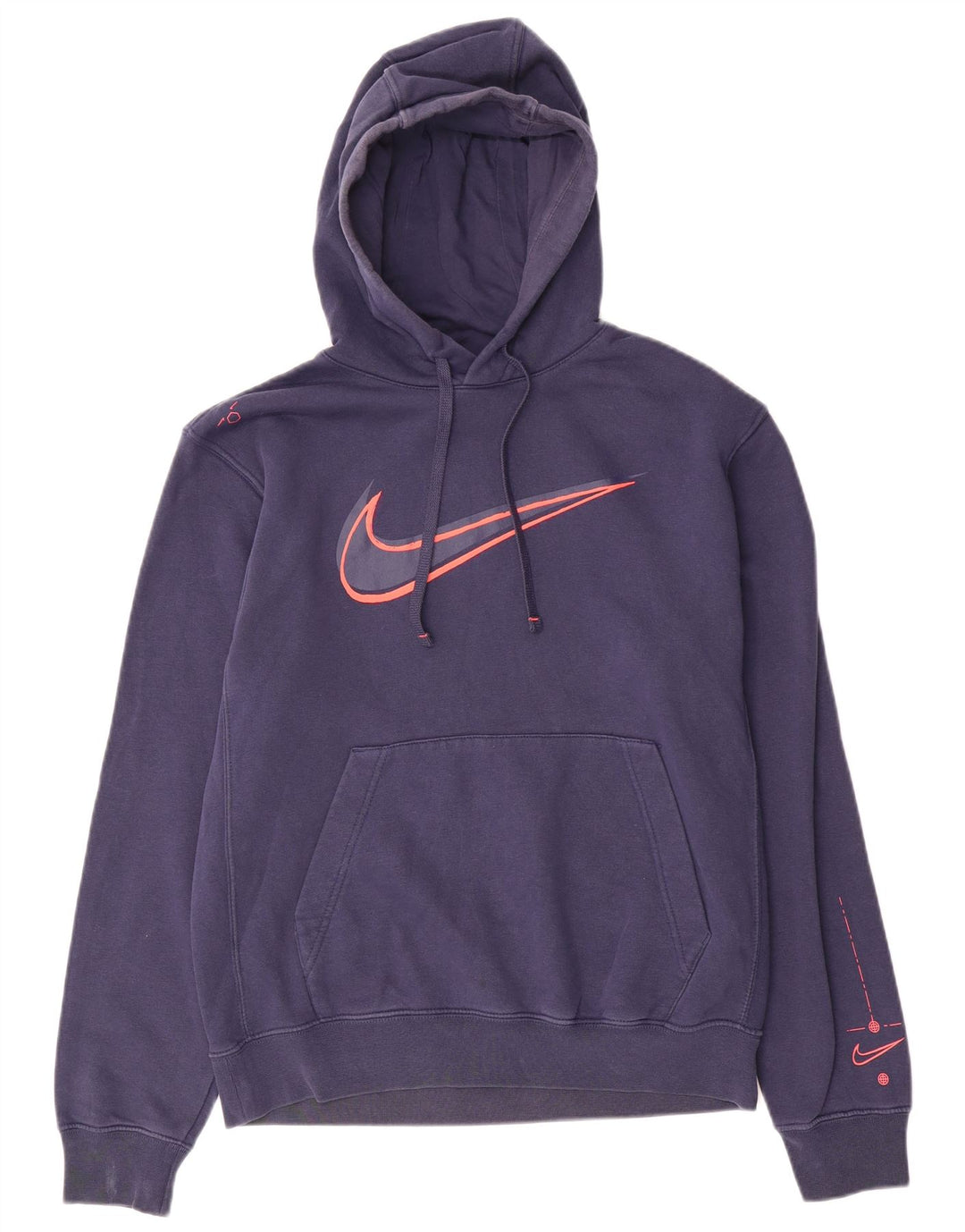 Nike Sudadera con capucha gráfica para hombre, talla pequeña, azul marino