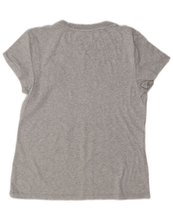 Tommy Hilfiger Camiseta para mujer Top UK 10 Small Grey Moteado