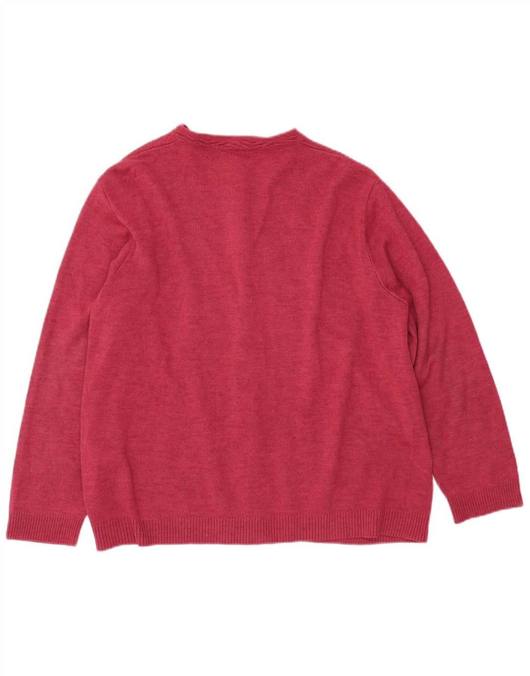 CASTILLO DE IRLANDA Suéter cárdigan para mujer Reino Unido 16 Lana rosa grande