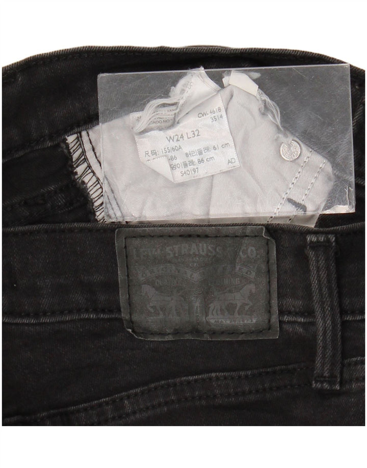 Vaqueros pitillo Levi's para mujer W24 L32 Negro