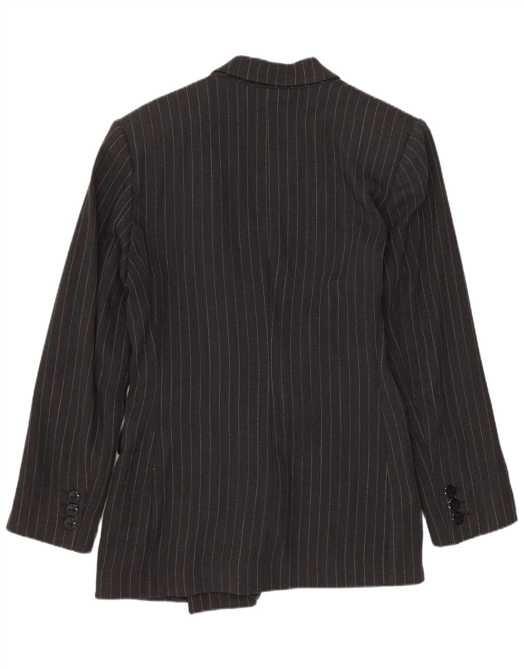 Andrea's Chaqueta tipo blazer con doble botonadura para mujer IT 44 Mediana a rayas negras