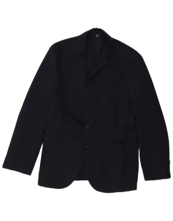 Marks & Spencer Chaqueta tipo blazer de 2 botones para hombre UK 44 XL Algodón azul marino