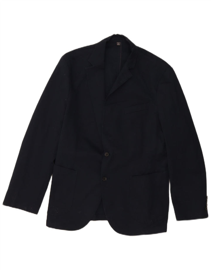 Marks & Spencer Chaqueta tipo blazer de 2 botones para hombre UK 44 XL Algodón azul marino