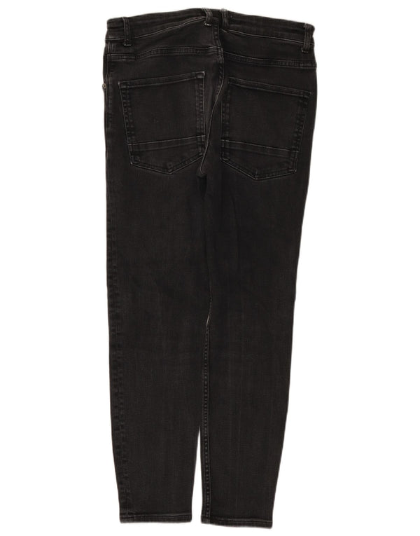 Zara Mens Slim Jeans EU 42 Large W32 L27 Algodón Negro