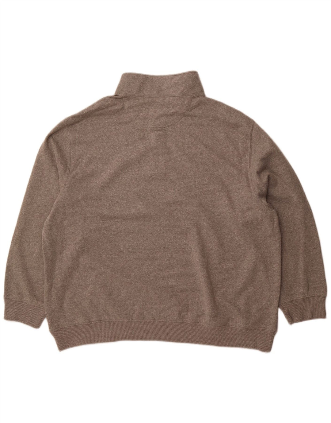 IZOD Sudadera con cuello y cremallera para hombre, talla 2XL, algodón gris