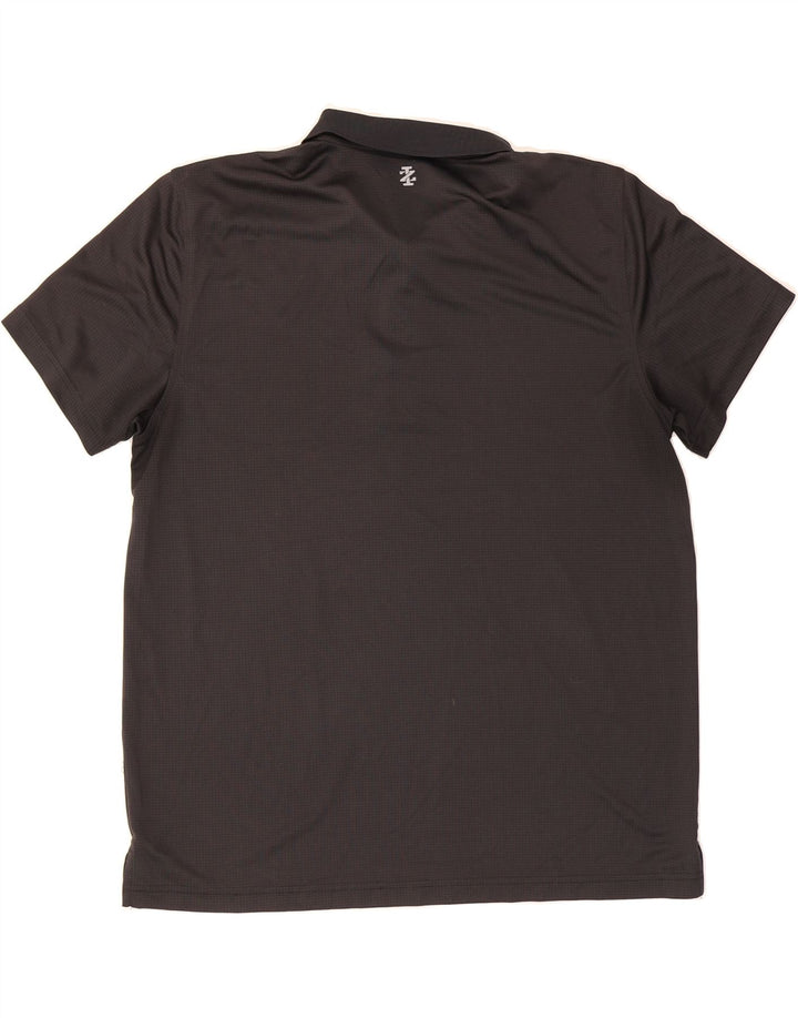 IZOD Mens Polo Shirt XL Black Polyester Vintage Izod and Second-Hand Izod from Messina Hembry 